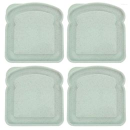 Plates Sandwich Box Container With Lid Small Sealable Containers For Adults Loaf Bread