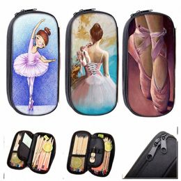 carto Ballet Dancing Girls Cosmetic Cases Pencil Holder Children School Case Kids Bags Pencil Box Girl Statiery Bag X3E5#