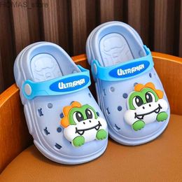 home shoes Summer Baby Cave Hole Sandals for Girls Boy Mules Toddler Non-slip Slippers Cartoon Infantil for Cosy Childrens Garden Shoes Y240401