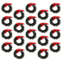 Decorative Flowers Christmas Small Wreath Furniture Ornament Xmas Wreaths Simulated Garland Tree Decorations