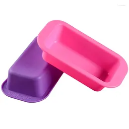 Baking Moulds 1 Pc Silicone Small Bakeware Christmas Cake Mold Toast Bread Pastry Tool Random Color