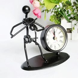Table Clocks Creative Electronic Desk Clock Decoration Iron Bedroom Office Accessories Reloj De Pared Vintage Klok Z022
