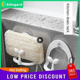 Kitchen Storage Comfortable Sink Sponge Holder Tasteless Simple Delicate Drain Drying Rack Dish Cloth Bracket Practical