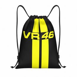 rossi Drawstring Backpack Women Men Sport Gym Sackpack Portable Motorcycle Racing Shop Bag Sack c9qI#