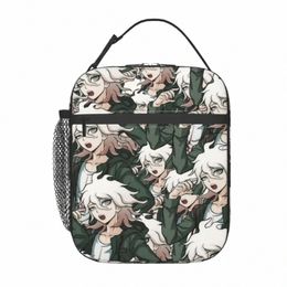 nagito Komaeda Voice Hope Insulated Lunch Bags Portable Anime Lunch Ctainer Cooler Bag Tote Lunch Box Work Travel Bento Pouch I4iM#