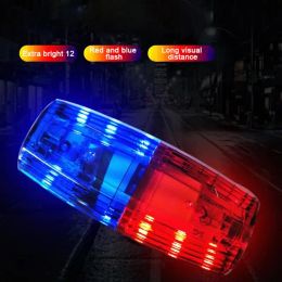 Shoulder Clip Light 450mah Battery Capacity Safety Warning Light Led Warning Light Usb Charging Outdoor Lantern Flash Red Blue