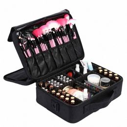 2023 New Makeup Cosmetic Case Waterproof Oxford Cloth Large Capacity Travel Storage Bag Tattoo Beautician Suitcases V3ZY#