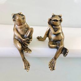 Frog Brass Cabinet Door Knobs Nightstand Pulls Home Decor Dresser Knobs Unique Furniture Pulls Animal Drawer Handles Hardware