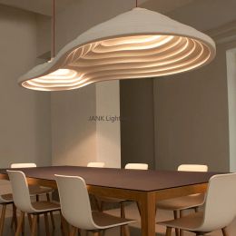 Nordic New Designer Terrace Chandelier White Resin Creative Hotel Restaurant Bar LED Pendant Light Modern Interior Decor