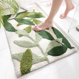 Bath Mats Bathroom Mat Foot For Toilet Super Absorbent Rug Bathtub Anti-slip House Entrance