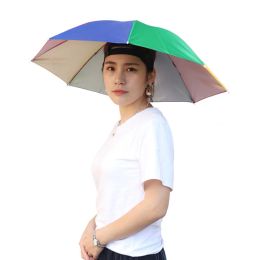 Foldable Outdoor Umbrella Hat Women Men Fishing Hiking Golf Headwear Sun Cap