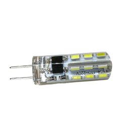 10Pcs G4 Led Bulb 2W 24led 12V AC220V 3014SMD Saving Mini Silicone Lamp 360Beam Angle Replace Halogen Light Spotlight Chandelier