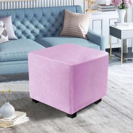 Chair Covers Footstool Cover Slipcover Stain-resistant For Square Stretchable Protective Stylish Home Furniture