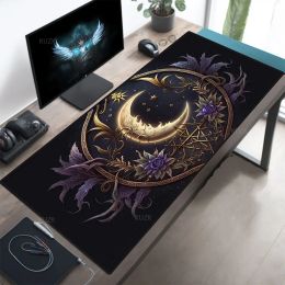 Gothic Mouse Pad, Dark Library Writing Desk Mat,Large Gaming MousePad Gamer Table Mats,XXL Keyboard pad Office Decor Accessories