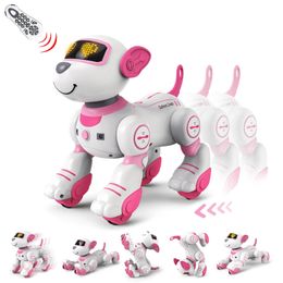 Robot Dog Stunt Walking Dancing Electric Pet DogRemote Control Magic Pet Dog Toy Intelligent Touch Remote Control 240318