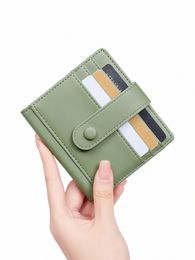 fiable RFID Women's and Men's Credit Card Holders PU Leather Ultra Thin Card Set Busin Card Holder Women's Small Wallet R9Uf#