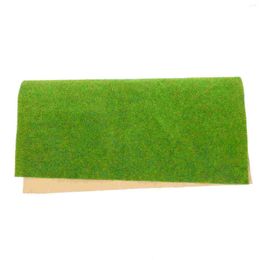 Decorative Flowers Model Turf Artificial Plants Fake Landscape Decor DIY Lawn Sand Table Paper Plastic Cuttable Grass Mat