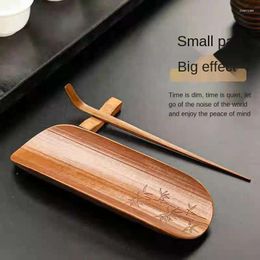 Tea Scoops Natural Bamboo Scoop Three-Piece Suit Plum Blossoms Orchids And Chrysanthemum Ceremony Clamp Pick