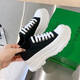 Shoes Fashion Men Women Tennis Shoes Couples Height Increasing Platform Sneakers Low Top Outdoor Walking Casual Canvas Sports Shoes