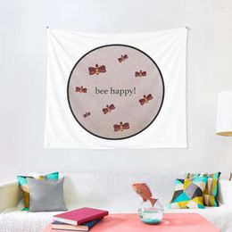 Tapestries Bee Happy Tapestry Room Decorations Aesthetic Decoration Bedroom Luxury Living Decor