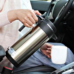 750/1200 ML Portable Water Heater Car Hot Kettle 12/24 V Car Truck Water Heater Auto Shut Off Fast Boiling for Travel Home