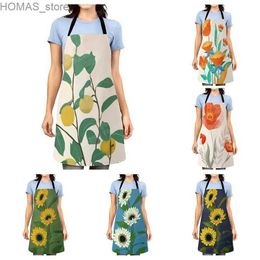 Aprons Aesthetic Women kitchen apron kids original Children Waterproof girl fashionable custom princess man waiter work apron oil proof Y240401ZA67