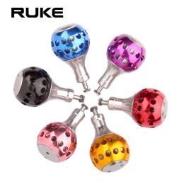 Reels RUKE New Design Machined Metal Fishing Reel Handle Knobs Bait Casting Spinning Reels Fishing Tackle Accessory