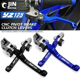 Motocross Foldable Pivot Dirt Bike CNC Brake Clutch Levers Cable Lever Handle For YZ125 YZ 125 Parts 240318