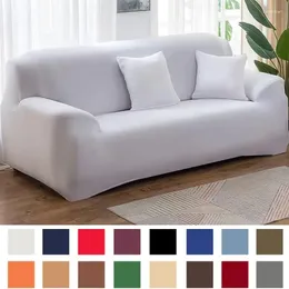 Chair Covers Solid Color Elastic Sofa For Living Room Thicken Sectional Corner Slipcovers Couch Cover L Shape Need Buy 2PCS