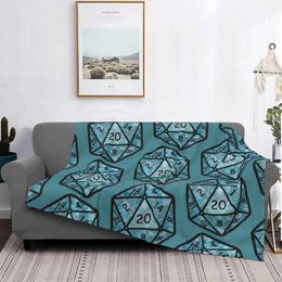 Blankets 20 Sided Dice Selling Custom Print Flannel Soft Blanket Game Role Playing And D Dnd Dandd