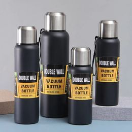 Outdoor Large Capacity Thermos Bottle Portable Vacuum Flask Insulated Tumbler Stainless Steel Tea Drinks Cold Water Bottle 240322