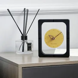 Table Clocks Nordic Light Luxury Style Desk Clock Desktop Household Decoration Personality Creative Living Room Multicolor