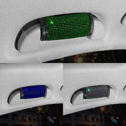 Upgrade 1Pcs Bling Rhinestone Car Interior Handle Protector Covers Inner Door Armrest Panel Pull Decor Auto Left Right Door Roof Covers