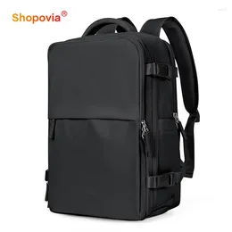 Backpack 35L Travel Bag Multifunctional Laptop Women Waterproof USB Charging With Shoes Pocket Outdoor