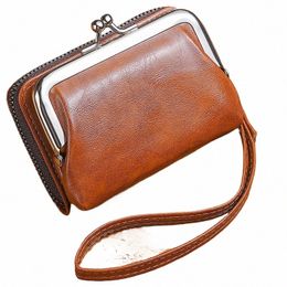 fi niche organ short card bag with wrist strap style multifunctial women's clip and wallet O3v3#