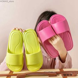 home shoes Fashion Summer Couple Non-slip Flat Slides Lithe Thin Seabeach Sandals Men Women Casual Slippers Ladies Home Indoor Flip Flops Y240401