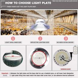 220V Mining Light LED PCB Plate 80W 100W 150W 200W 300W Industrial Lamp Source For Factory Spotlight High Power Blub Repace DIY