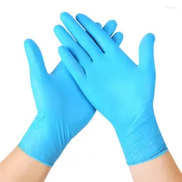 Disposable Gloves 100pcs Nitrile Black Waterproof Mechanic Laboratory Work Household Cleaning Safety Synthetic