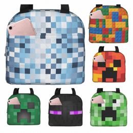 blue Pixel Men Women Adults Happy Thanksgiving Halen Lunch Bag Snack Bag for Work Office Outdoor Picnic Waterproof i44d#