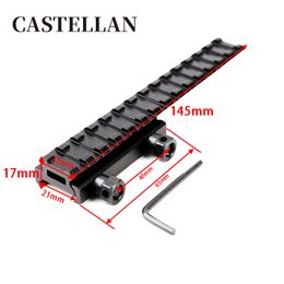 145mm extended rear extension 21 to 21mm guide rail bracket 0.5 inch increased guide rail