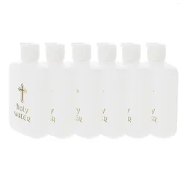 Vases 6 Pcs Dispenser Easter Holy Water Bottle Travel Bulk Wedding Decor Portable Plastic Bottles Vase