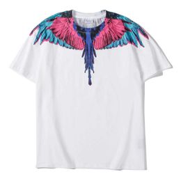 fashion brand mb short sleeve marcelo classic jersey burlon phantom wing t-shirt Colour feather lightning blade couple half t-shirtVO6I