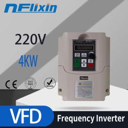 4KW/ 220V Single-phase inverter input VFD 3 Phase Output Frequency Converter Adjustable Speed 1500W 220V Inverter