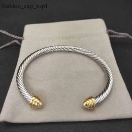 David Yurma Bracelet DY Bracelet Luxury Cable Bracelet Fashion Jewellery for Women Men Gold Silver Pearl Head Cross Bangle Bracelet Dy Jewellery Man Christmas Gift 5070