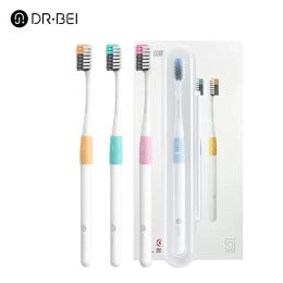 Toothbrush Youpin DR.BEI 4PC Ultrafine Soft Toothbrush Adult Tooth Brush Teeth Deep Cleaning Portable Travel Dental Oral Care Brush