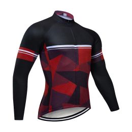 2024 Autumn New Speckle Ink Long Sleeve Cycling Jersey MTB Bike Clothes Cycling Clothing Bicycle Sportwear Maillot Ropa Ciclismo