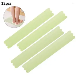 Bath Mats 12PCS Luminous Non-slip Stickers Waterproof Rubber Adhesive Treads For Bathroom