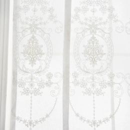 Window Curtain for Living Room Bedroom Tulle Door Sheer Curtain Drape Panel Screen Voile Kitchen Short Curtain