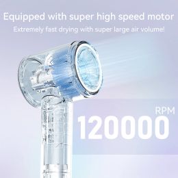 ANLAN High Speed Hair Dryer Fast Drying Low Noise Negative Ionic 120000 RPM Motor Professional Hair Care Magnetic Nozzle Dryer