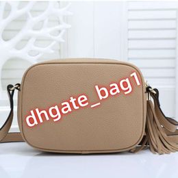 Fashion Womens Bag One Shoulder handbags New leather zipper Ladies Tassel Camera bag Classic Small Square versatile Crossbody handbag